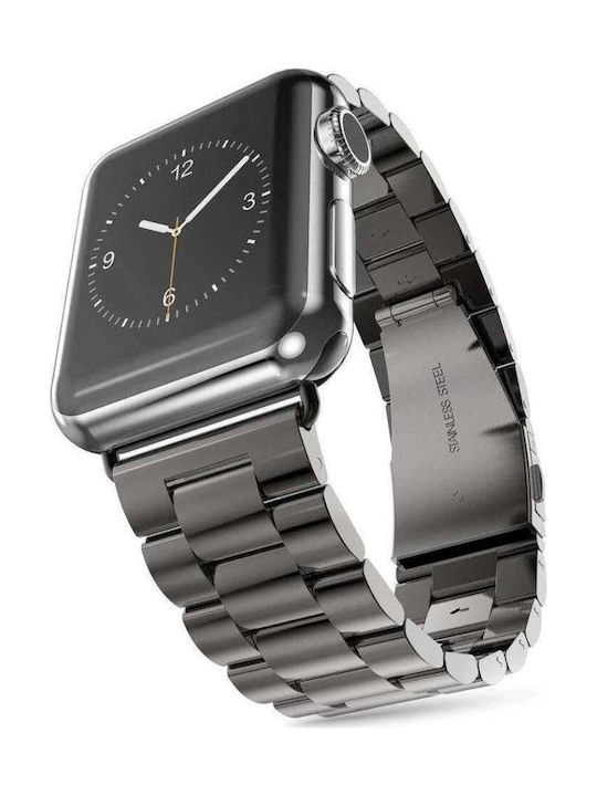 Tech-Protect Λουράκι Ανοξείδωτο Ατσάλι Μαύρο (Apple Watch 4 / 5 / 6 / 7 / 8 / 9 / Se / Ultra 1 / 2)