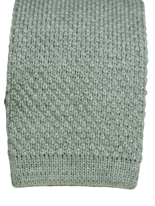 Zaza Herren Krawatte Wolle Gestrickt in Gray Farbe