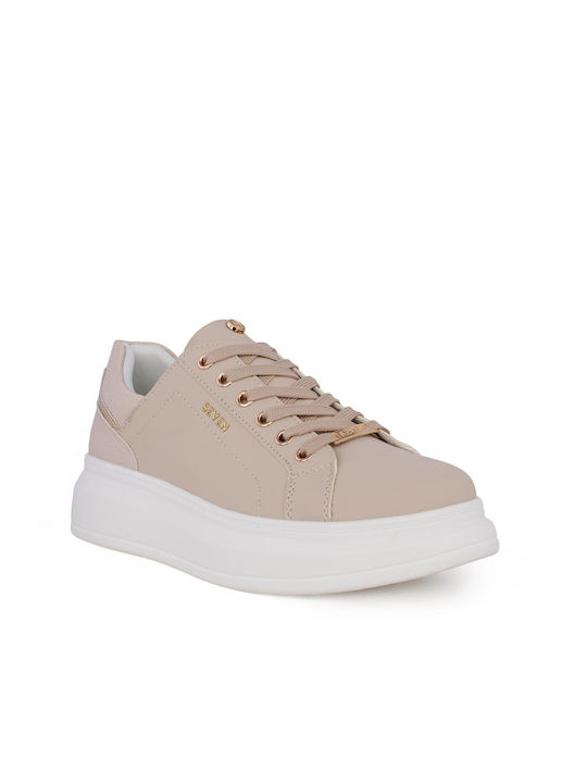 Seven Damen Sneakers Beige