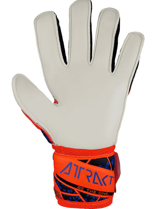 Reusch Attrakt Infinity Solid Kids Goalkeeper Gloves Orange