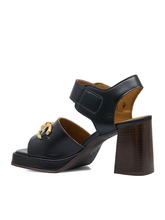 Leder Sandalen Schwarz