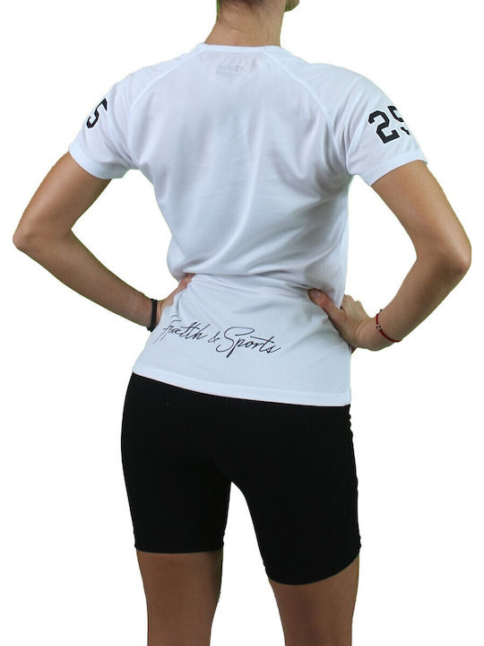 Γυναικείο Αθλητικό T-shirt Fast Drying Λευκό