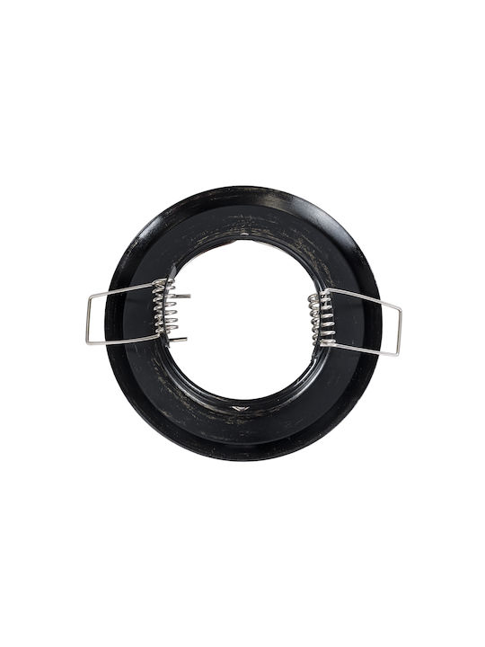 GloboStar Delta Кръгла Металик Рамка за Спот GU5.3 Бронзов 8.3x8.3см. 1бр