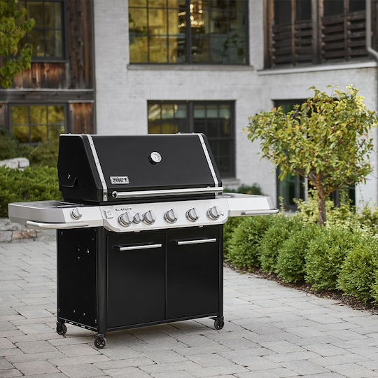 Weber Summit E Газово Барбекю Решетка 91брx49брсм. с 5 бр 27кВт и Инфрачервен Нагревател