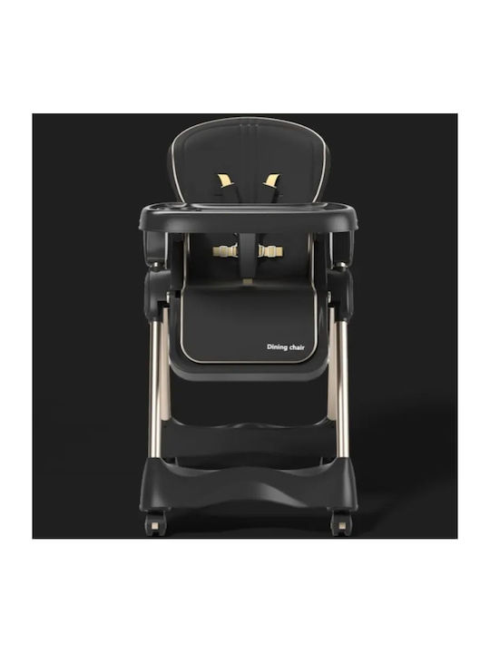 Dream House Foldable Baby Highchair Black DM908-Black