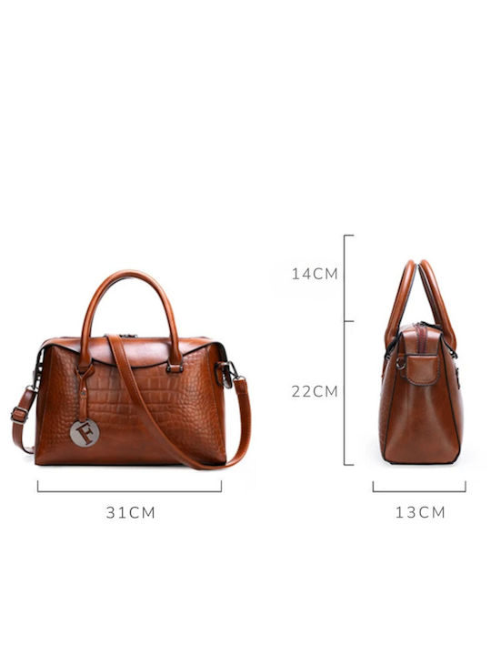 Damen Tasche Schulter Braun