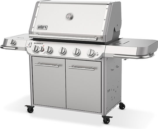 Weber Summit S Ψησταριά Υγραερίου Σχάρας 91x49εκ. με 5 Εστίες 27kW και Πλαϊνό Μάτι Υπερύθρων