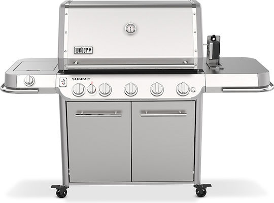 Weber Summit S Ψησταριά Υγραερίου Σχάρας 91x49εκ. με 5 Εστίες 27kW και Πλαϊνό Μάτι Υπερύθρων