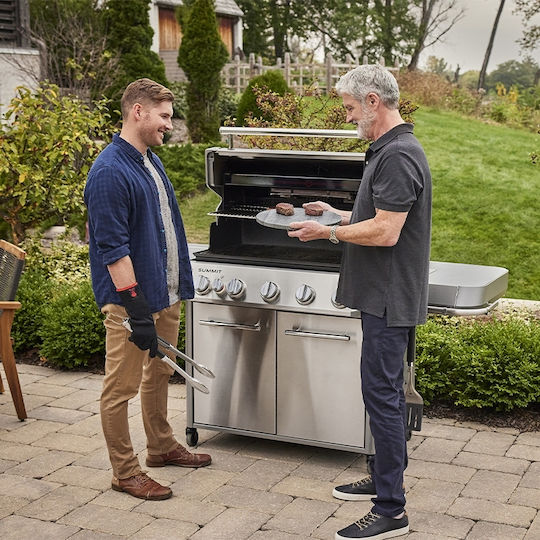 Weber Summit S Ψησταριά Υγραερίου Σχάρας 91x49εκ. με 5 Εστίες 27kW και Πλαϊνό Μάτι Υπερύθρων