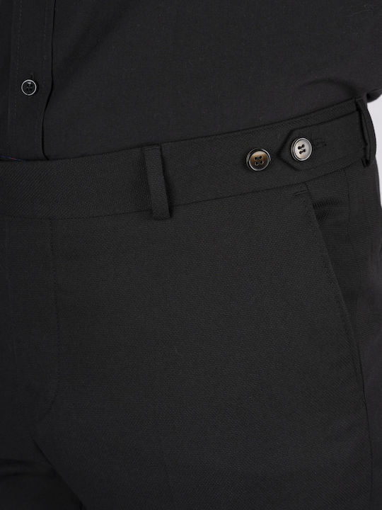 Dezign Men's Trousers in Slim Fit Black