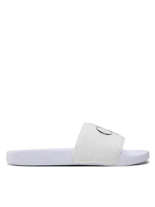 Calvin Klein Women's Slides White