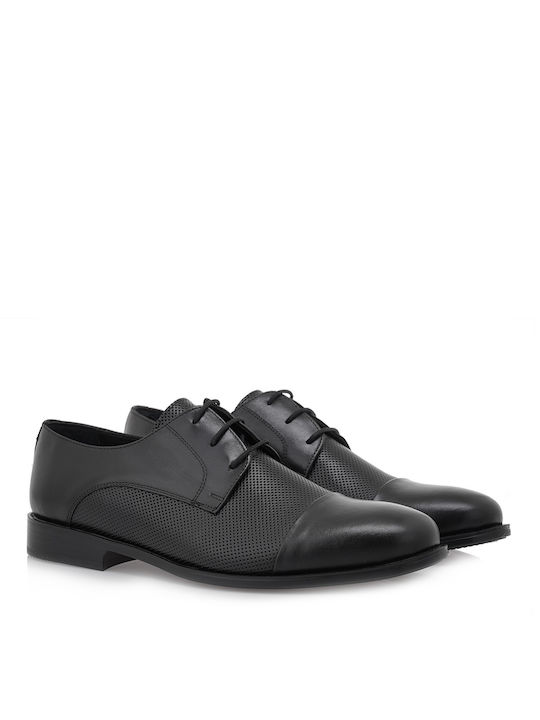 Lorenzo Russo Men's Leather Dress Shoes Black