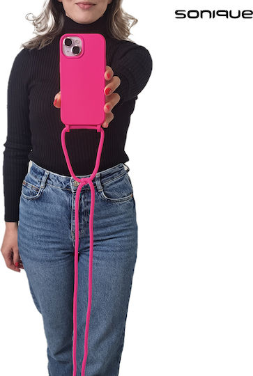 Sonique Back Cover Silicon 0.5mm cu Curea Fuchsia (Samsung Galaxy A55 5G)