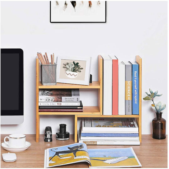 Songmics Suport De Masă Din Bambus 51x15.7x40cm Maro