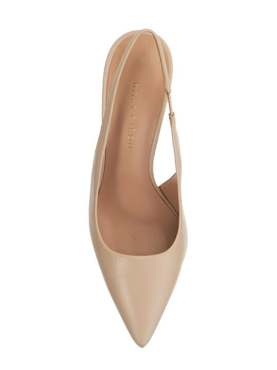 Leder Pumps Weiß