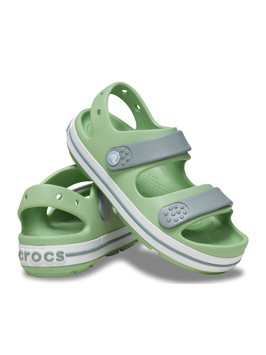 Crocband Children's Anatomical Beach Shoes Green Fair Green / Dusty Green