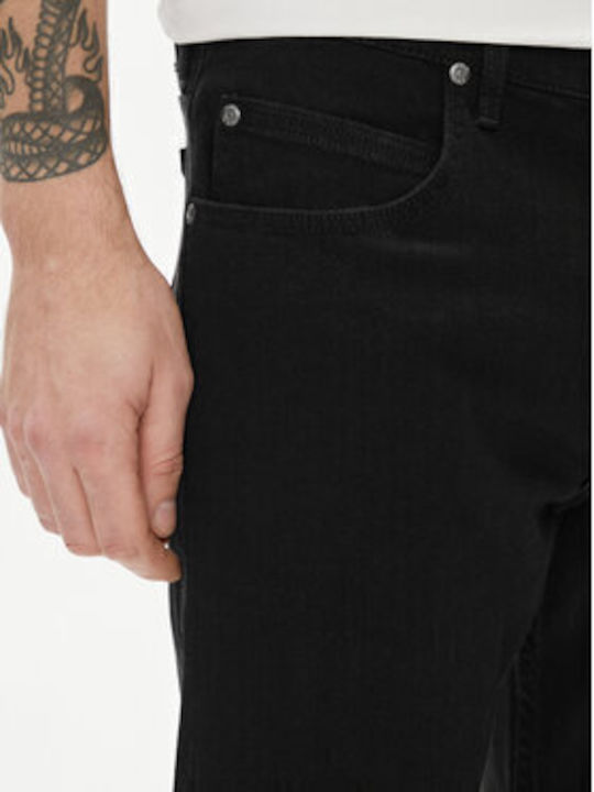 Rider Men's Elastic Jeans Pants with Slim Straight Fit Black