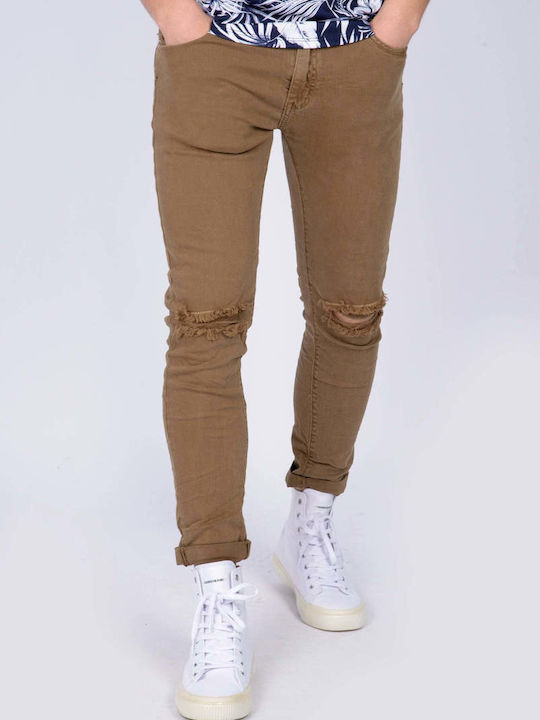 Ανδρικό Παντελόνι Τζιν Ελαστικό με Skinny Εφαρμογή ΚΑΦΕ