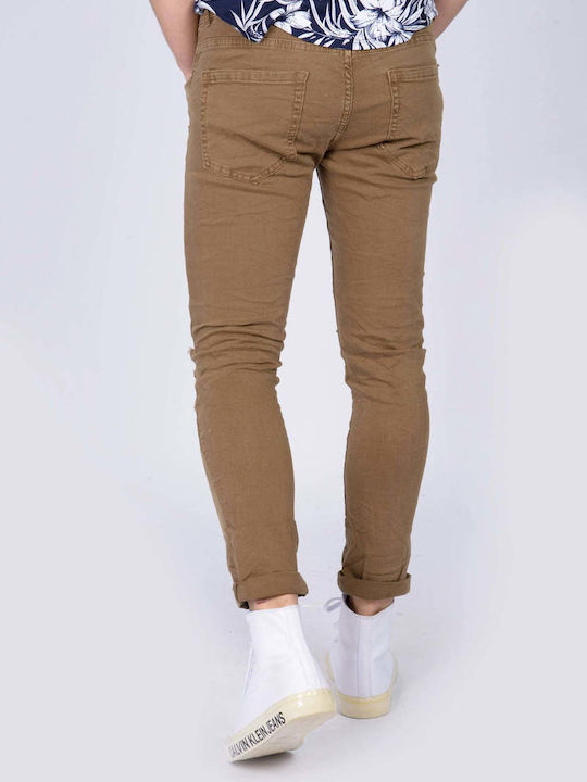 Warehouse Design Men's Denim Pants in Skinny Fit CAFE