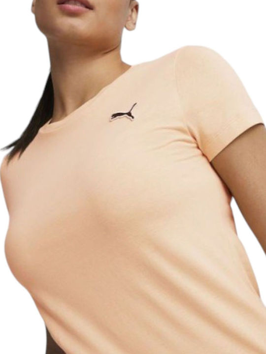 Better Women's Athletic Blouse Short Sleeve Orange