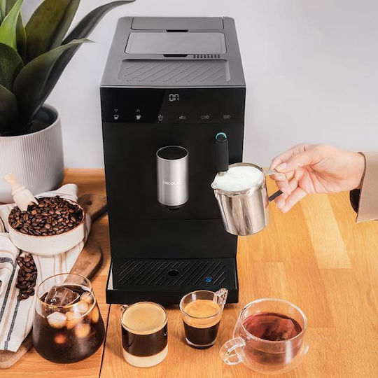Cecotec Cremmaet Compact Αυτόματη Μηχανή Espresso 1470W Πίεσης 19bar Μαύρη