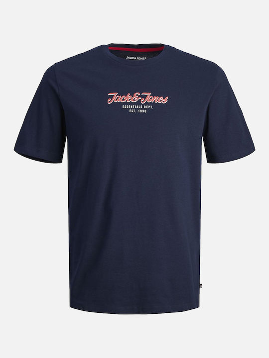 Jack & Jones Men's Short Sleeve T-shirt Navy Blue