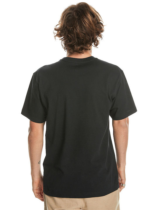 Quiksilver Ανδρικό T-shirt Κοντομάνικο Black