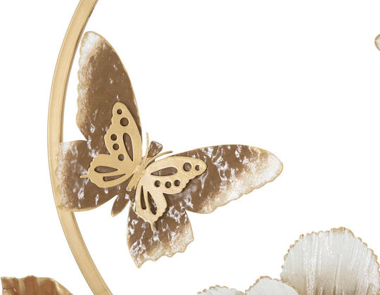 Mauro F Wanddekoration Gold aus Metall 63.5x5.1x58.4cm