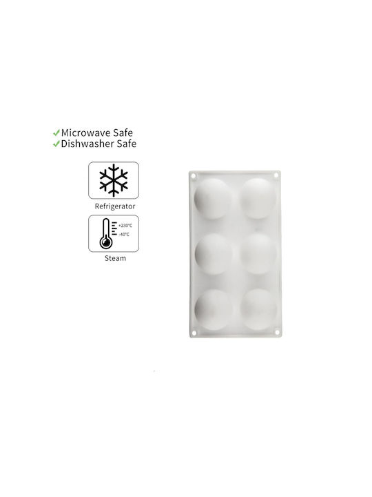 Sugar Love Silicone Chocolates 6 Cups Baking Pan 29.4x17.3x4cm