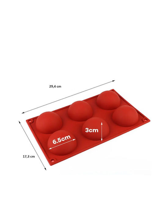 Sugar Love Silicone Chocolates 6 Cups Baking Pan 29.4x17.3x4cm