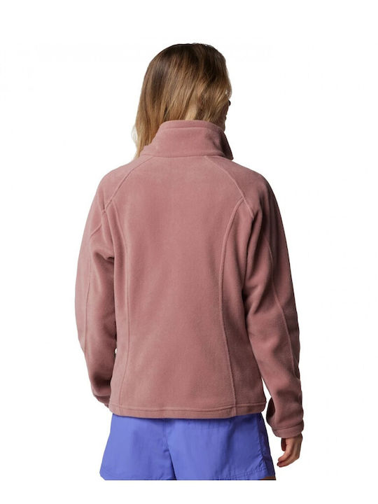 Women's Cardigan with Zipper Brown