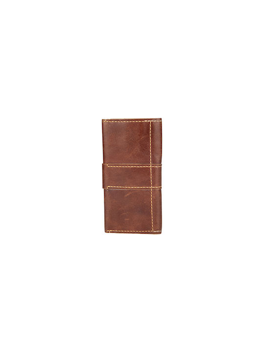 Toya Large Leather Women's Wallet Cards Tabac Brown