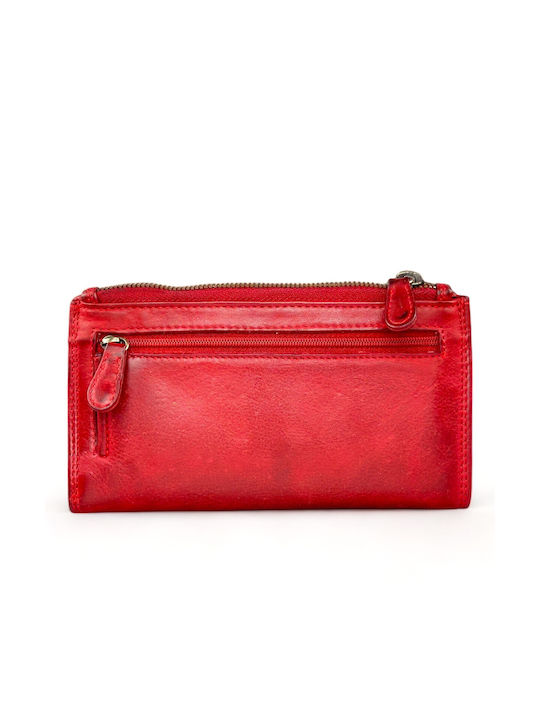 Kion Large Leather Women's Wallet Red