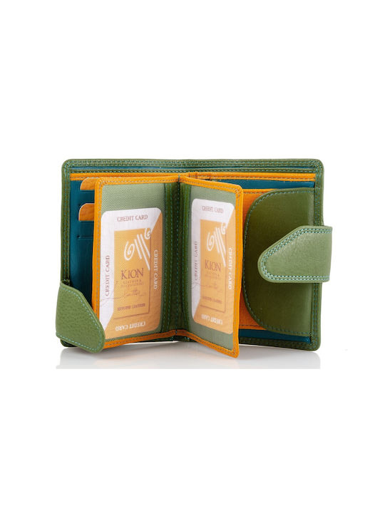 Kion 8095 Small Leather Women's Wallet Green