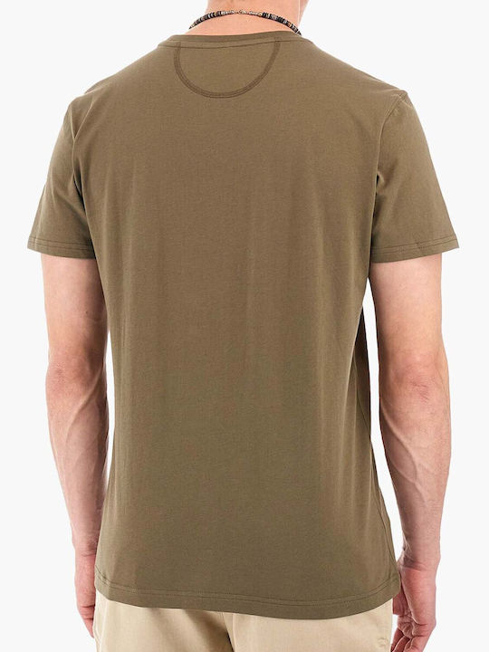 La Martina Herren T-Shirt Kurzarm Military Olive