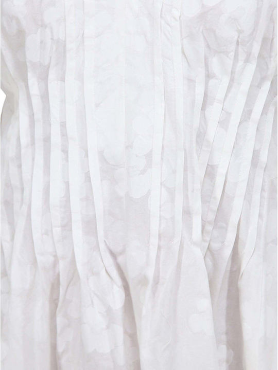 Sommer Maxi Damenkleid mit Tränen Weiß