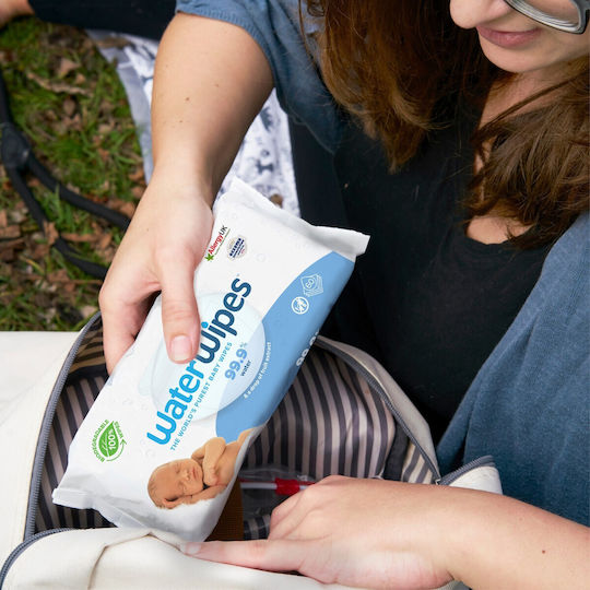 WaterWipes Hypoallergenic Baby Wipes 99.9% Water Alcohol-Free & Parabens Free 18x60pcs