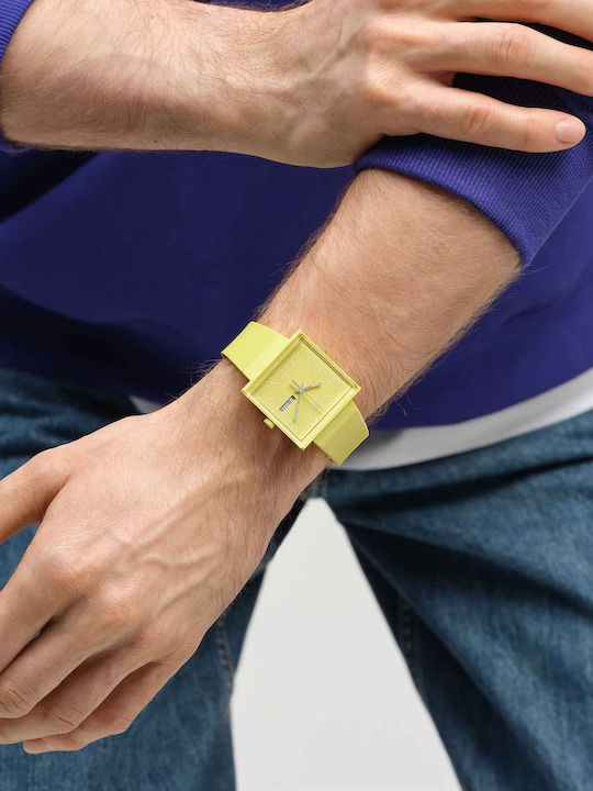 Swatch Swatch Women's Watch with Yellow Rubber Strap