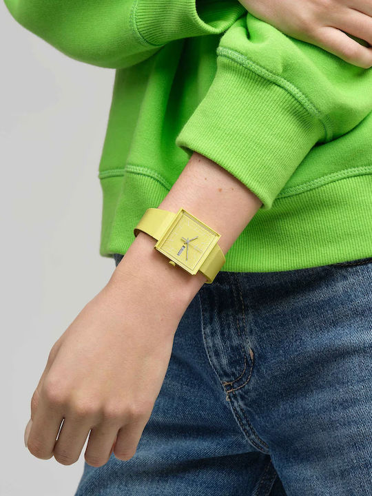 Swatch Swatch Women's Watch with Yellow Rubber Strap