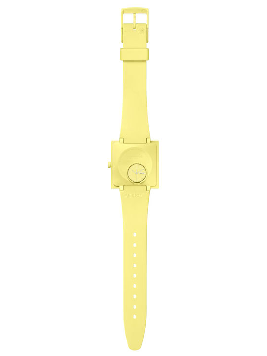 Swatch Swatch Women's Watch with Yellow Rubber Strap