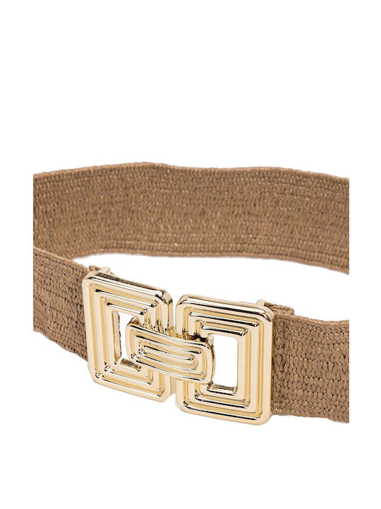 Tiffosi Elastic Women's Belt Beige