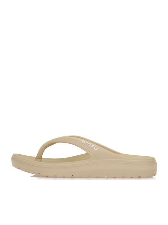 Women's Flip Flops Beige