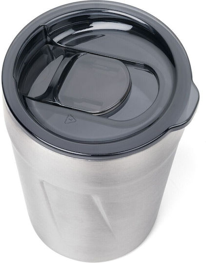 Troika Ποτήρι Θερμός Ανοξείδωτο / Πλαστικό 300ml Μαύρο