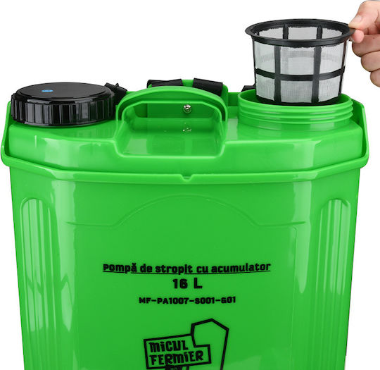 Pulverizator cu presiune 12V cu Baterie 8Ah cu Capacitate 16lt 5.5bar