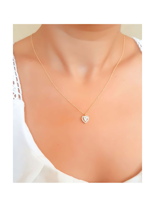 9 Karat Gold Heart Necklace