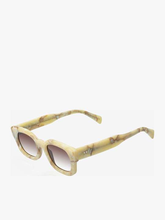 De Sunglasses Kian Marble Γυαλιά Ηλίου Μπεζ με Κοκκάλινο Σκελετό De Sunglasses Kian Marble Γυαλιά Ηλίου Μπεζ με Κοκκάλινο Σκελετό