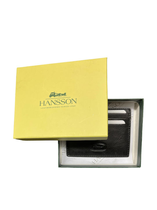 Leather Men's Wallet Cards with RFID Black