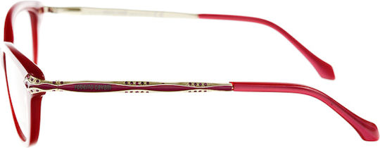 Roberto Cavalli Roberto Cavalli Women's Acetate Prescription Eyeglass Frames Cat Eye Pink RC8135215135