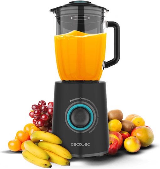 Cecotec Power Black Titanium 2300MAX Mix Go Blender Cu Cană Din Plastic 1,5 L 2300W Negru