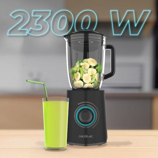 Cecotec Power Black Titanium 2300MAX Mix Go Blender Cu Cană Din Plastic 1,5 L 2300W Negru